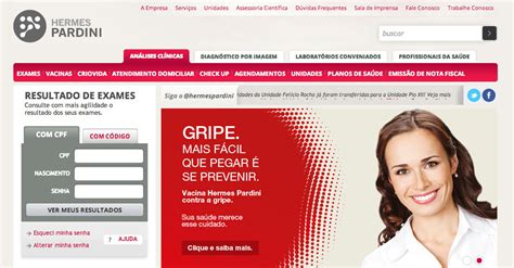 www hermes pardini com br resultado de exame de sangue